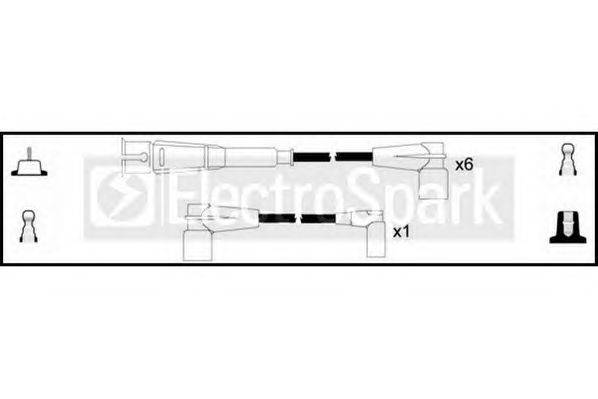 Комплект проводов зажигания STANDARD OEK933