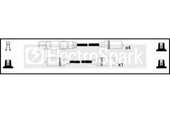 Комплект проводов зажигания STANDARD OEK545