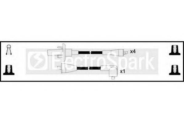 Комплект проводов зажигания STANDARD OEK384