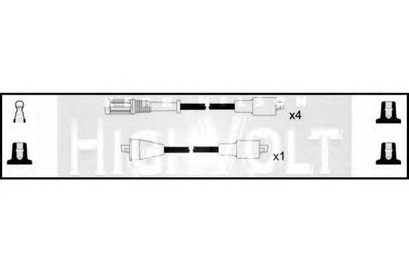 Комплект проводов зажигания STANDARD OEF252