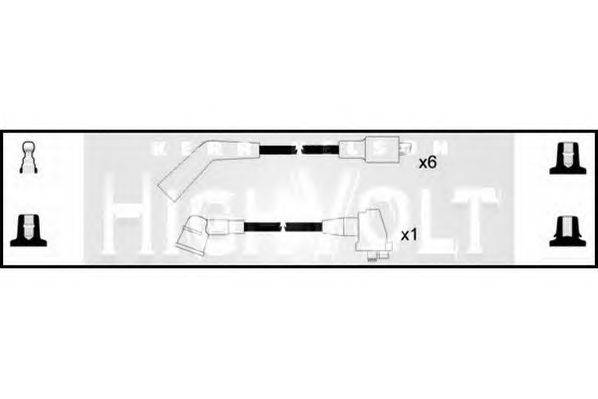 Комплект проводов зажигания STANDARD OEF587