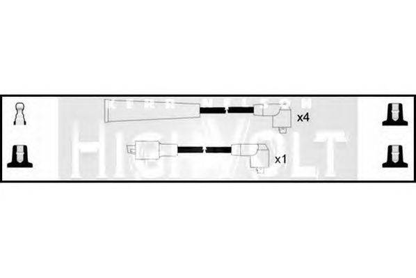 Комплект проводов зажигания STANDARD OEF390