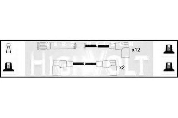 Комплект проводов зажигания STANDARD OEF499