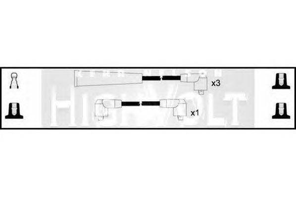 Комплект проводов зажигания STANDARD OEF765