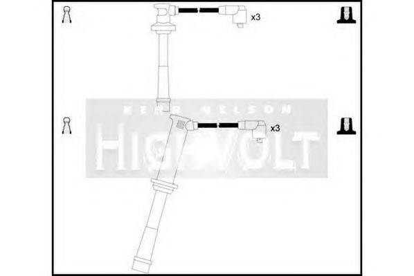 Комплект проводов зажигания STANDARD OEF143