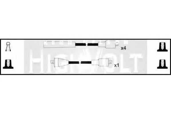 Комплект проводов зажигания STANDARD OEF1023