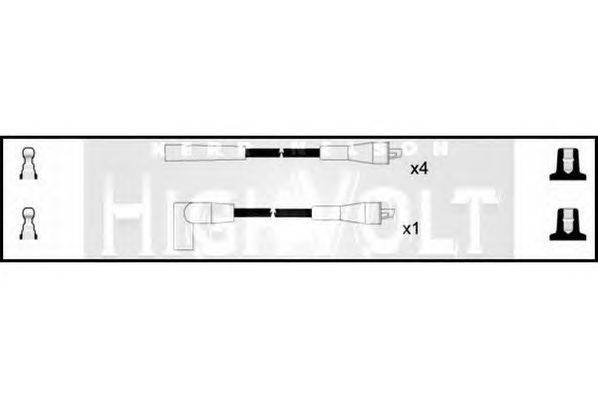 Комплект проводов зажигания STANDARD OEF395