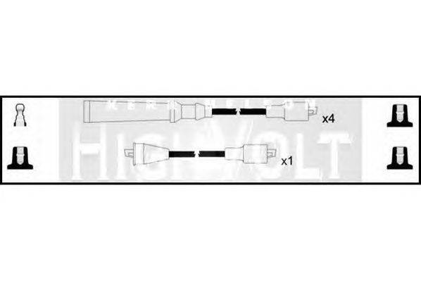 Комплект проводов зажигания STANDARD OEF355