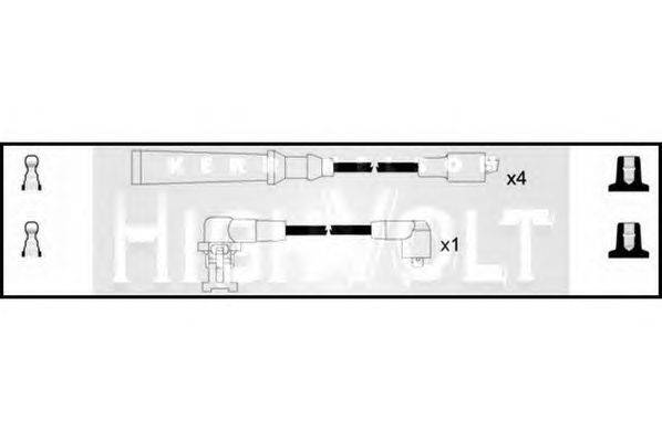 Комплект проводов зажигания STANDARD OEF102