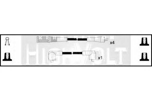 Комплект проводов зажигания STANDARD OEF265