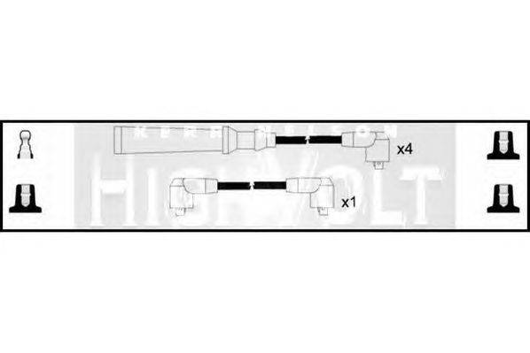 Комплект проводов зажигания STANDARD OEF603