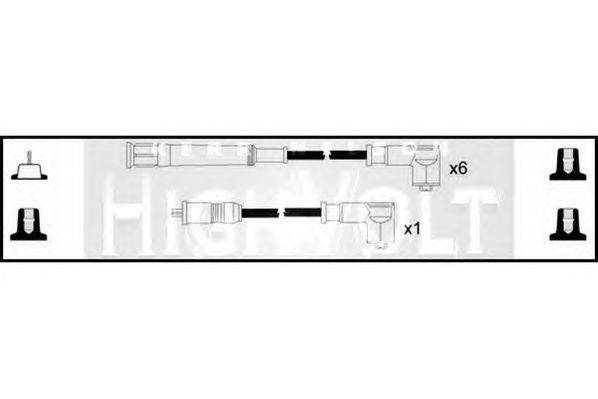 Комплект проводов зажигания STANDARD OEF079