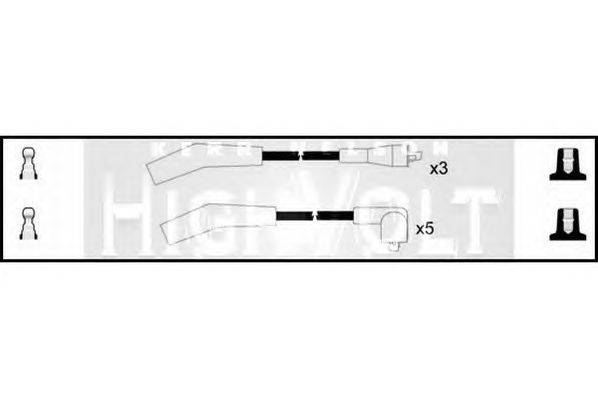 Комплект проводов зажигания STANDARD OEF366