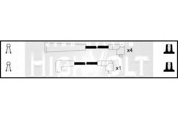 Комплект проводов зажигания STANDARD OEF302