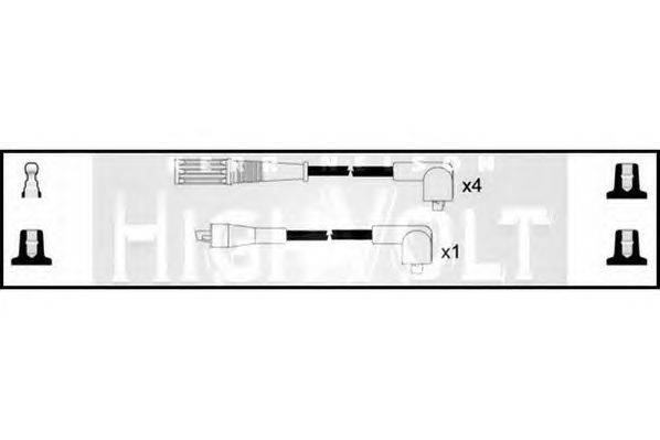 Комплект проводов зажигания STANDARD OEF248