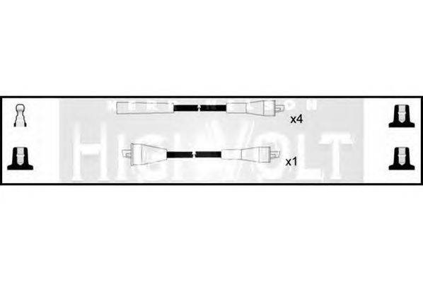 Комплект проводов зажигания STANDARD OEF321