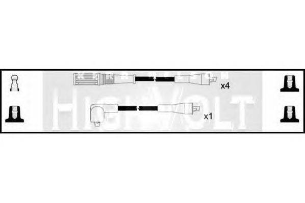 Комплект проводов зажигания STANDARD OEF925