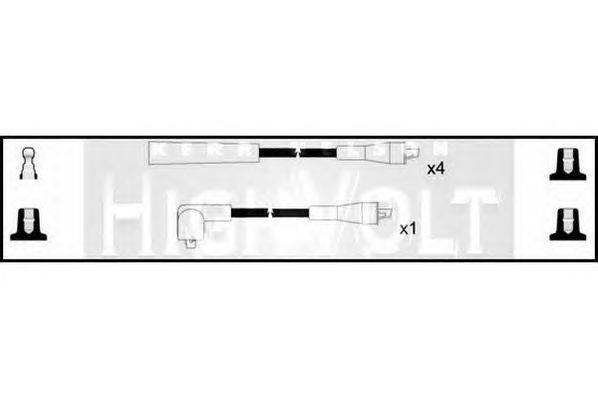 Комплект проводов зажигания STANDARD OEF909