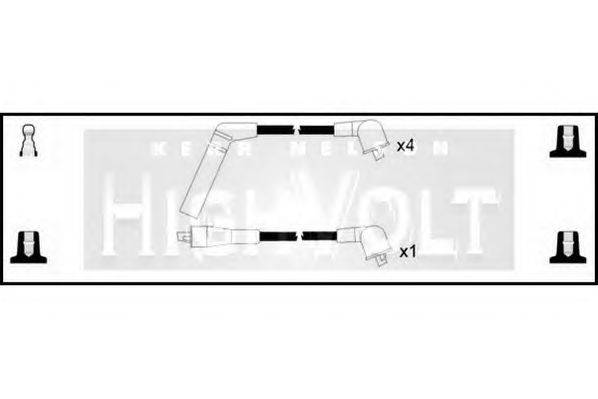 Комплект проводов зажигания STANDARD OEF658