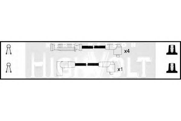 Комплект проводов зажигания STANDARD OEF638