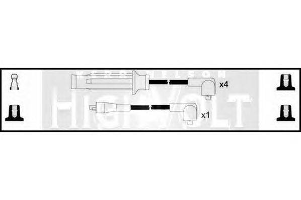 Комплект проводов зажигания STANDARD OEF064