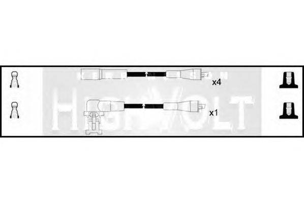 Комплект проводов зажигания STANDARD OEF491