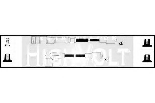 Комплект проводов зажигания STANDARD OEF1002