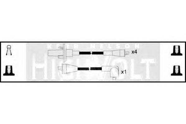 Комплект проводов зажигания STANDARD OEF033