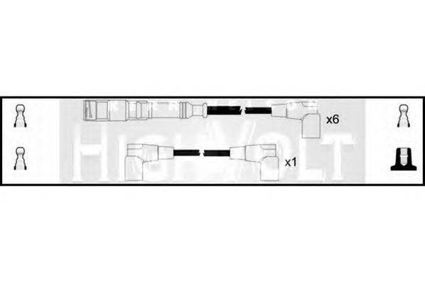 Комплект проводов зажигания STANDARD OEF207