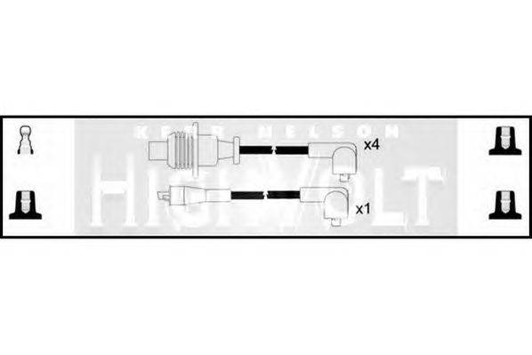 Комплект проводов зажигания STANDARD OEF054