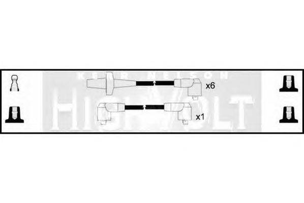 Комплект проводов зажигания STANDARD OEF889