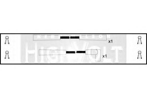 Комплект проводов зажигания STANDARD OEF900