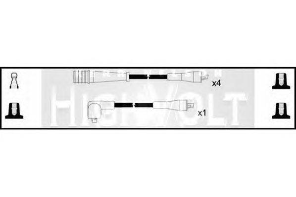 Комплект проводов зажигания STANDARD OEF950