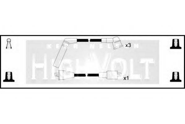 Комплект проводов зажигания STANDARD OEF407