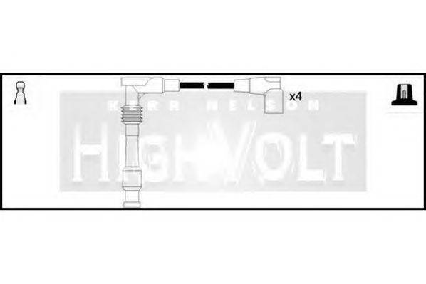 Комплект проводов зажигания STANDARD OEF945