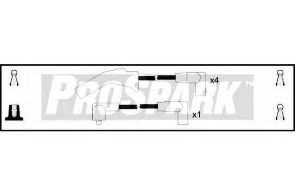 Комплект проводов зажигания STANDARD OES117