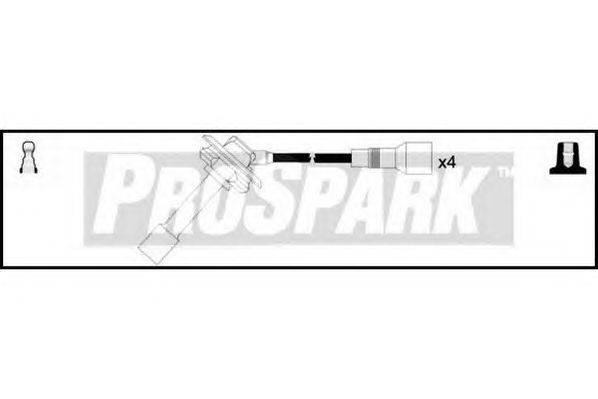 Комплект проводов зажигания STANDARD OES1233