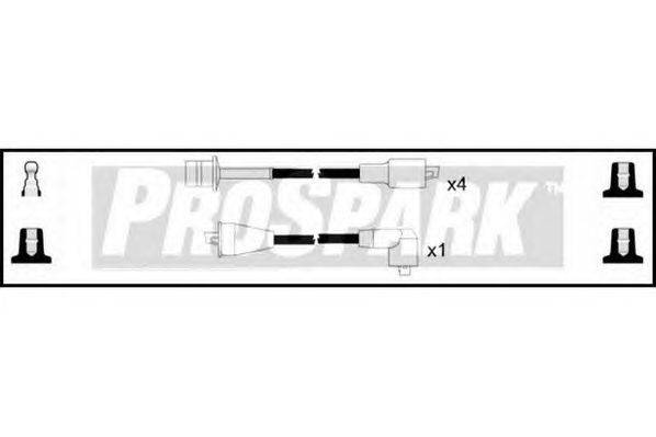 Комплект проводов зажигания STANDARD OES1250