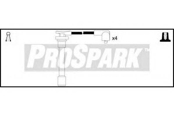 Комплект проводов зажигания STANDARD OES195