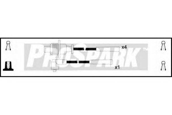 Комплект проводов зажигания STANDARD OES196