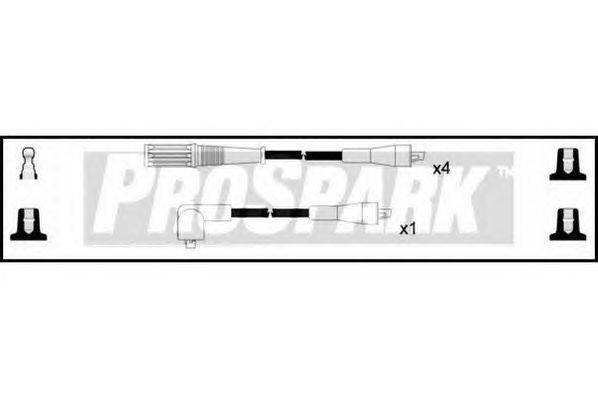 Комплект проводов зажигания STANDARD OES291