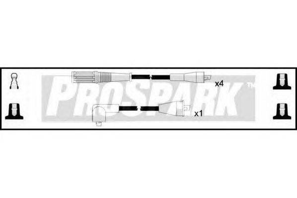 Комплект проводов зажигания STANDARD OES324