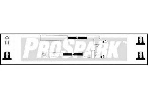 Комплект проводов зажигания STANDARD OES334