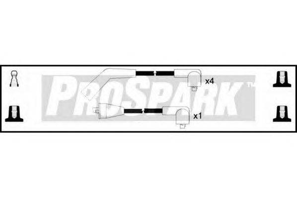 Комплект проводов зажигания STANDARD OES383