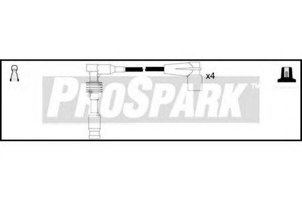 Комплект проводов зажигания STANDARD OES644