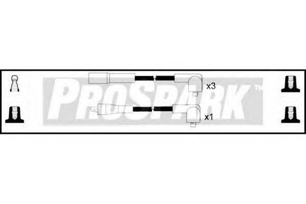 Комплект проводов зажигания STANDARD OES676