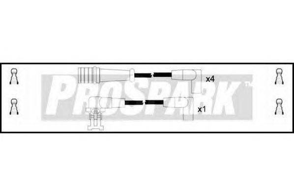 Комплект проводов зажигания STANDARD OES717