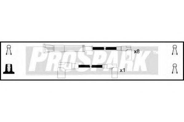 Комплект проводов зажигания STANDARD OES739