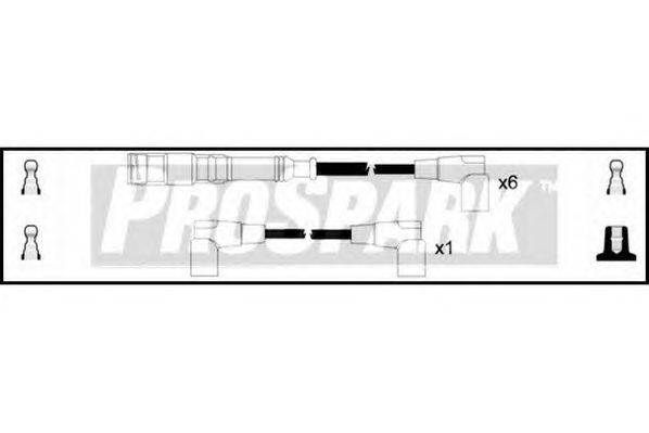 Комплект проводов зажигания STANDARD OES741