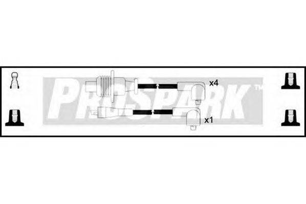 Комплект проводов зажигания STANDARD OES744